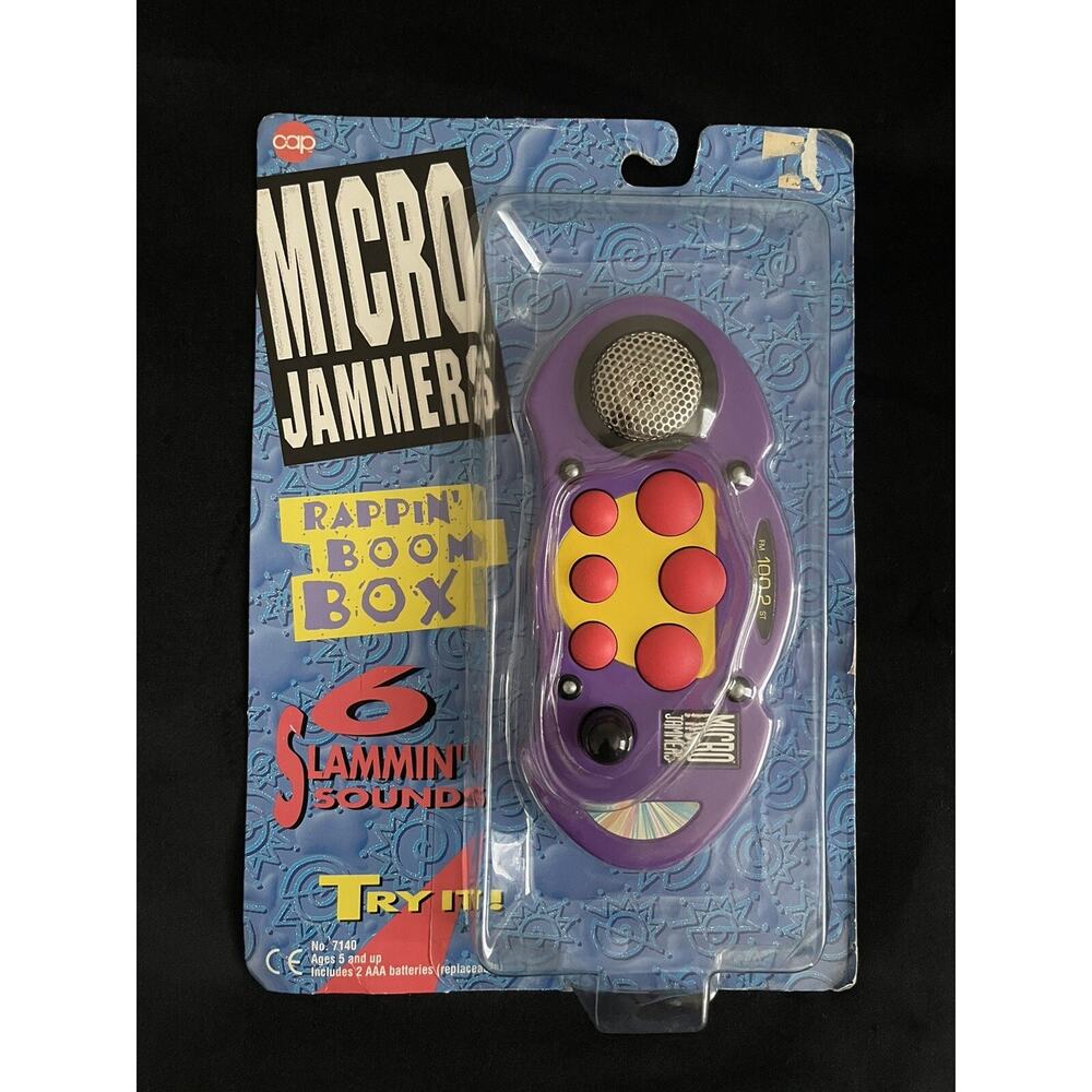 Micro Jammers Rappin' BoomBox Beats Box 1994 New in pack #7140 NRFP